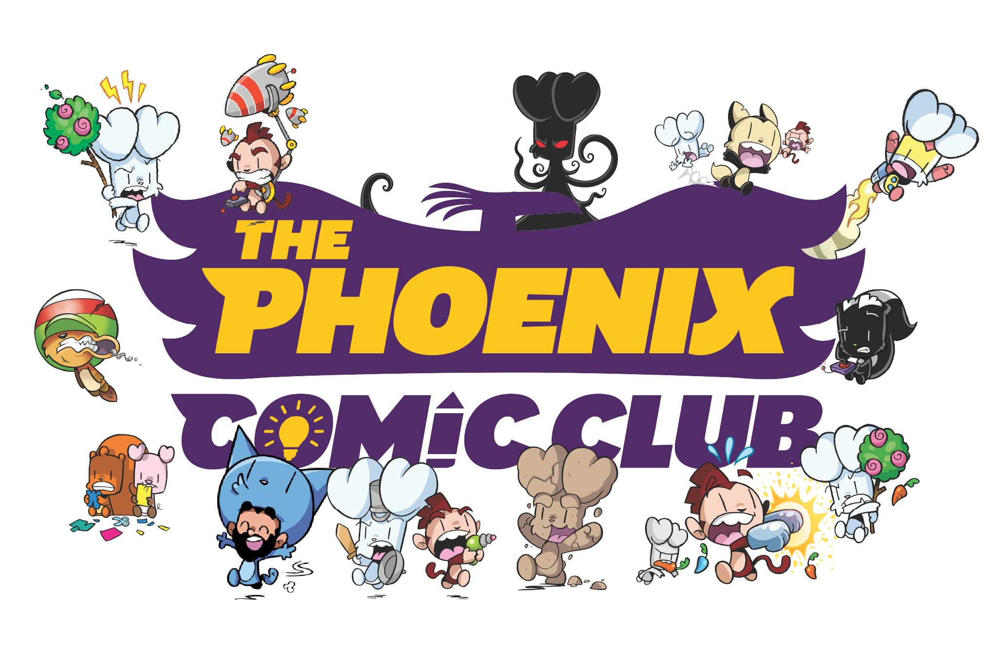 The Phoenix Comic Club Logo